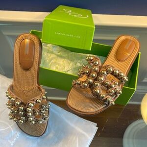 Sam Edelman Sandals - Bay Soleil, Cuoio/Gold